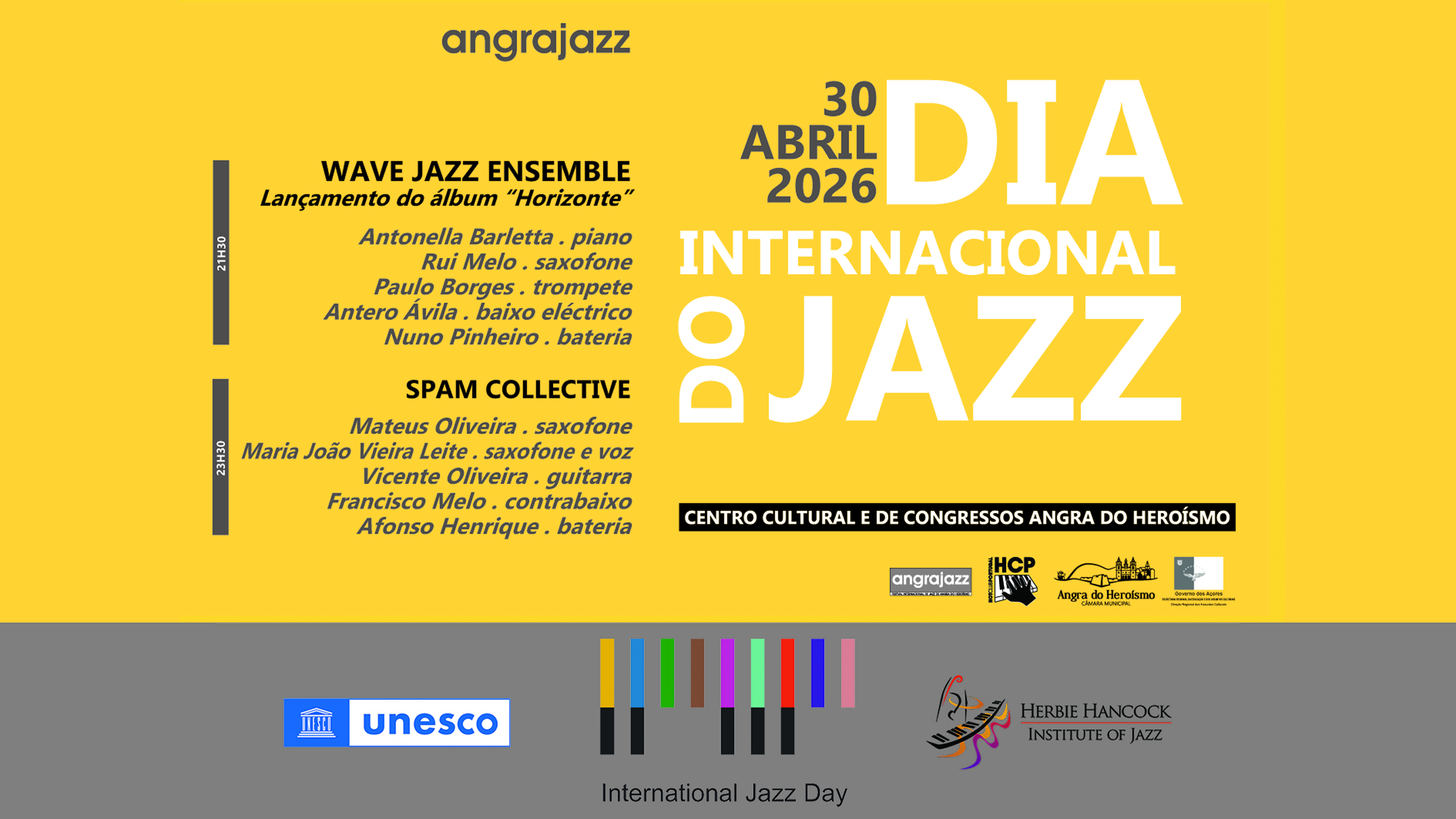 Cartaz Dia Internacional do Jazz 2026